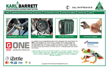 Tablet Screenshot of karlbarrett.com